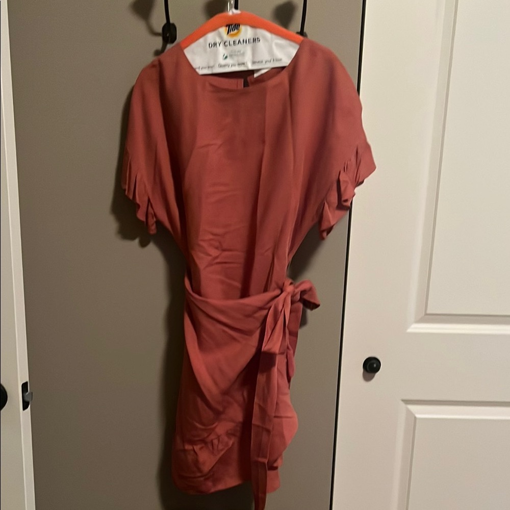 Elegant Rust Dress